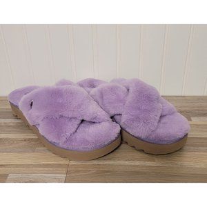 New Koolaburra by UGG Fuzzin' II Slippers, Purple, Size 10